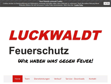 Tablet Screenshot of luckwaldtfeuerschutz.de
